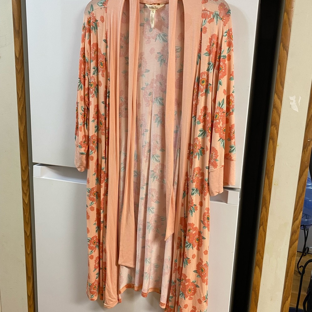 Matilda Jane Peach Floral Robe - Picture 3 of 6